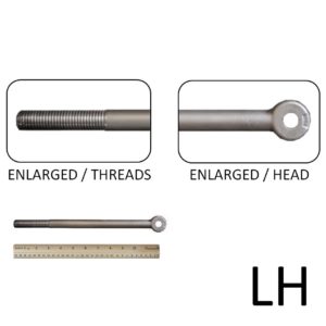 3/4″ x 12″ Long Rod End (LH Threaded, 3/4-10)