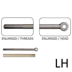 3/4″ x 12-1/2″ Long Rod End (LH Threaded, 3/4-10)