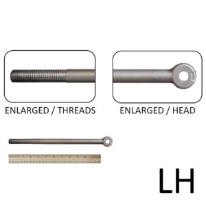 3/4″ x 13″ Long Rod End (LH Threaded, 3/4-10)