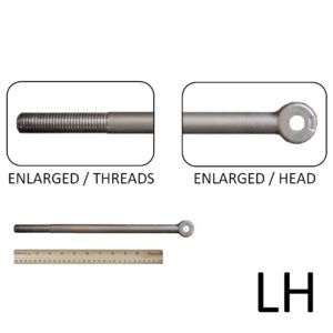 3/4″ x 14″ Long Rod End (LH Threaded, 3/4-10)
