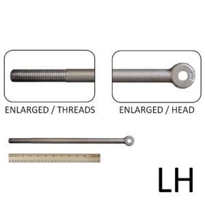 3/4″ x 16″ Long Rod End (LH Threaded, 3/4-10)