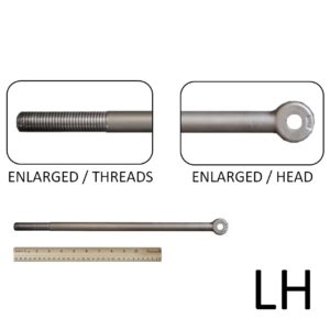 3/4″ x 17″ Long Rod End (LH Threaded, 3/4-10)