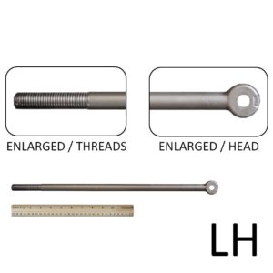 3/4″ x 20″ Long Rod End (LH Threaded, 3/4-10)