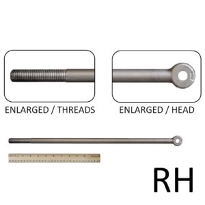 3/4″ x 22-1/2″ Long Rod End (RH Threaded, 3/4-10)