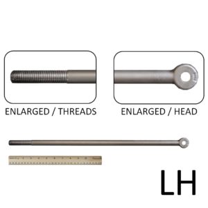 3/4″ x 23″ Long Rod End (LH Threaded, 3/4-10)