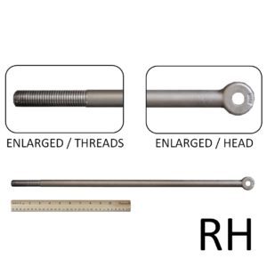 3/4″ x 24″ Long Rod End (RH Threaded, 3/4-10)