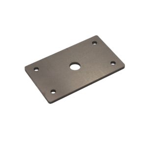 4-5/8″ x 2-3/4″ x 3/16″ metal plate, 5 holes (9/16″ middle hole)