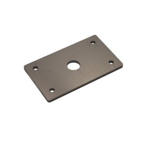 4-5/8″ x 2-3/4″ x 3/16″ metal plate, 5 holes (11/16″ middle hole)