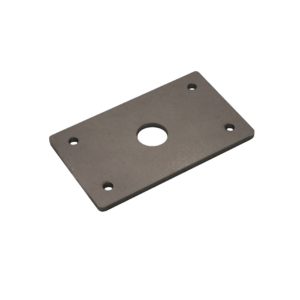 4-5/8″ x 2-3/4″ x 3/16″ metal plate, 5 holes (13/16″ middle hole)