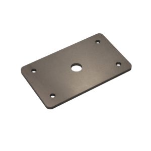 5″ x 3″ x 3/16″ metal plate, 5 holes (9/16″ middle hole)