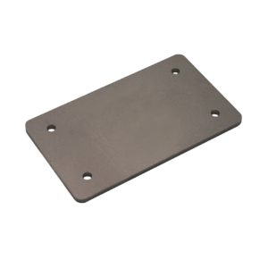 5-1/2″ x 3-1/4″ x 3/16″ metal plate, 4 holes