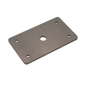 5-1/2″ x 3-1/4″ x 3/16″ metal plate, 5 holes (9/16″ middle hole)