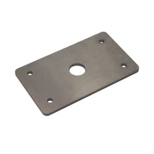 5-1/2″ x 3-1/4″ x 3/16″ metal plate, 5 holes (13/16″ middle hole)