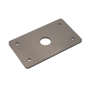 5-1/2″ x 3-1/4″ x 3/16″ metal plate, 5 holes (15/16″ middle hole)