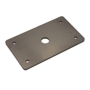 6″ x 3-1/2″ x 3/16″ metal plate, 5 holes (11/16″ middle hole)